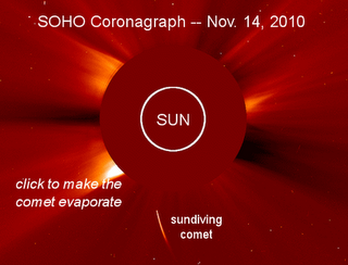 Imagen del cometa antes de desintegrarse