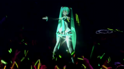 HATSUNE MIKU: Holograma 3D es la estrella pop de Japón