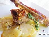 Conejo horno patatas