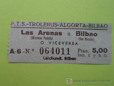 El trolebús de Bilbao