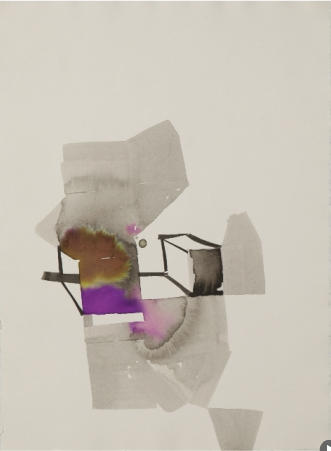 Obra sobre papel de Vicky Uslé