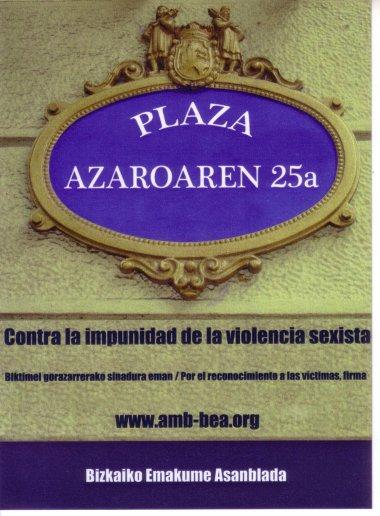 Campaña por el reconocimiento a las victimas de la violencia sexista