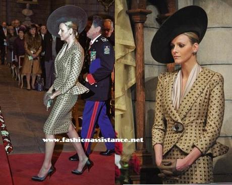 Charlene Wittstock, espléndida de Armani Privé, en el Día Nacional de Mónaco Charlene Wittstock, espléndida de Armani Privé, en el Día Nacional de Mónaco