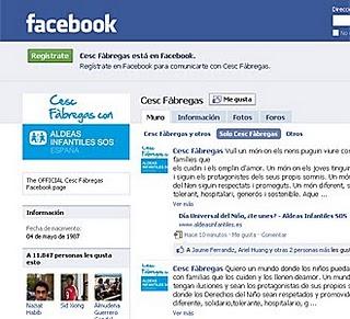 Cesc cambia su imagen en las redes sociales por la de Aldeas Infantiles SOS