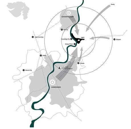 Nuevo plan paisajístico para la GIFT City de Topotek 1 NOT-074-Topotek 1, plan paisajístico de GIFT City-13