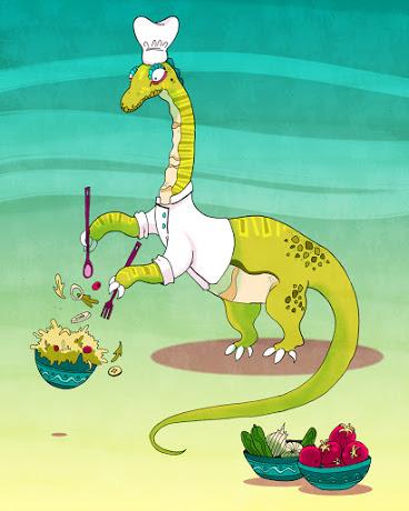 Los dinosaurios cocineros de Lish Simpson