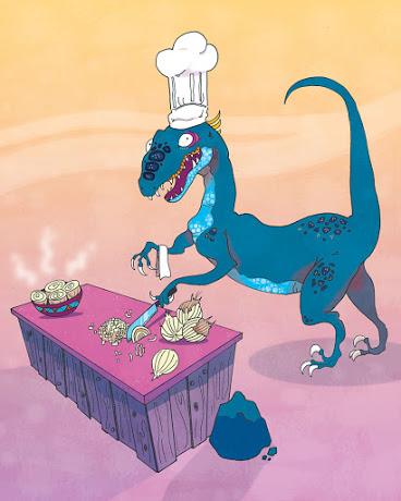 Los dinosaurios cocineros de Lish Simpson