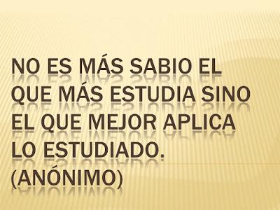 No sirve de nada estudiar si no se va a aplicar