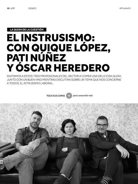 Muster Magazine 01 – Reunir, mostrar, conocer app, ipad, Muster Magazine, revista