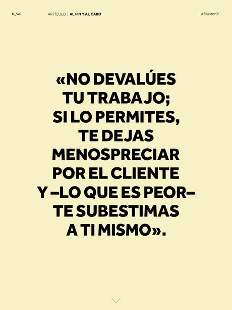 Muster Magazine 01 – Reunir, mostrar, conocer app, ipad, Muster Magazine, revista