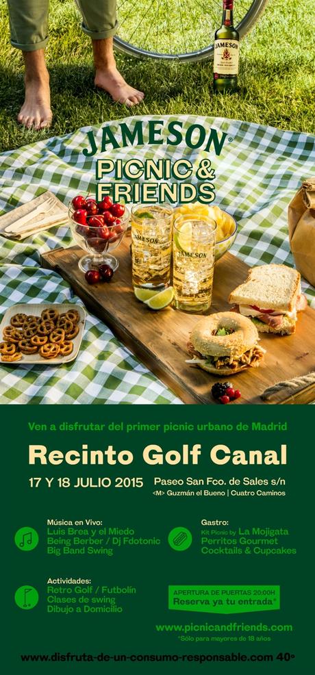 Jameson propone irte de picnic urbano este fin de semana en Madrid