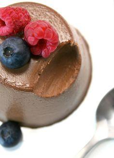 Panacotta de Chocolate Sin Lácteos y Sin Azúcar Panacotta de Chocolate Sin Lácteos y Sin Azúcar