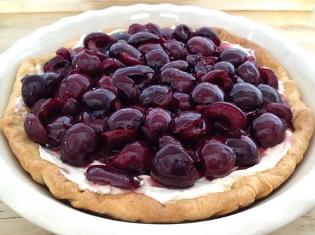 tartas frutas de verano tartas fáciles Tarta de queso y cerezas recetas delikatissen recetas con picotas postres delikatissen cerezas postres 