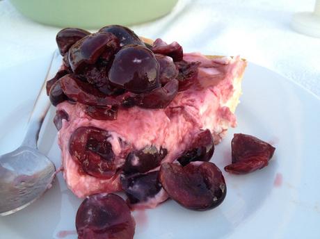 tartas frutas de verano tartas fáciles Tarta de queso y cerezas recetas delikatissen recetas con picotas postres delikatissen cerezas postres 