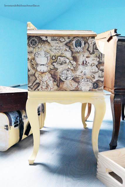 Decorar muebles con papel