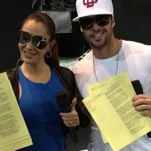William Levy  y Ninel Conde ensayando