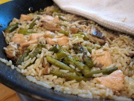 arroz-con-esparragos-setas-y-pollo