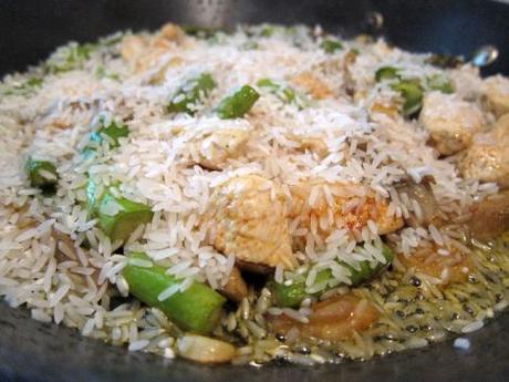 arroz-con-esparragos-setas-y-pollo