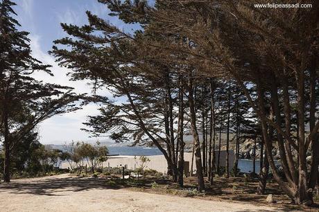 Casa moderna al borde del mar en Chile.