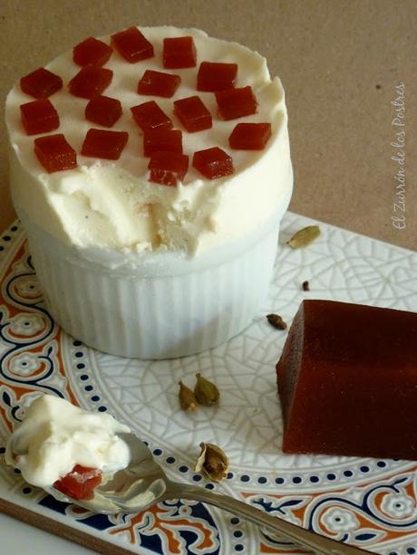 Soufflé Helado de Queso con Conserva de Guayaba