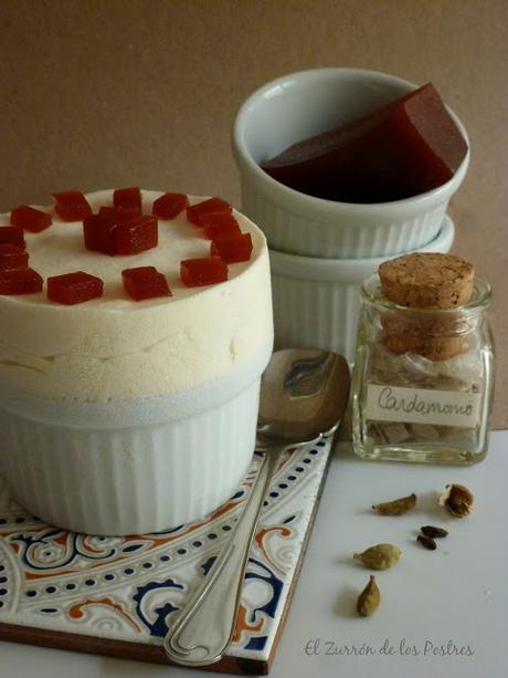 Soufflé Helado de Queso con Conserva de Guayaba