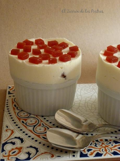Soufflé Helado de Queso con Conserva de Guayaba