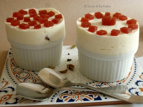 Soufflé Helado de Queso con Conserva de Guayaba