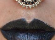 Lippies: Black Glitter Lips Morritos: Negro Brillante