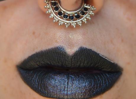 My Lippies: Black Glitter Lips // Morritos: Negro Brillante
