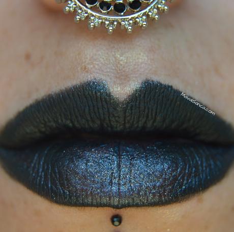 My Lippies: Black Glitter Lips // Morritos: Negro Brillante