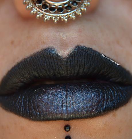My Lippies: Black Glitter Lips // Morritos: Negro Brillante