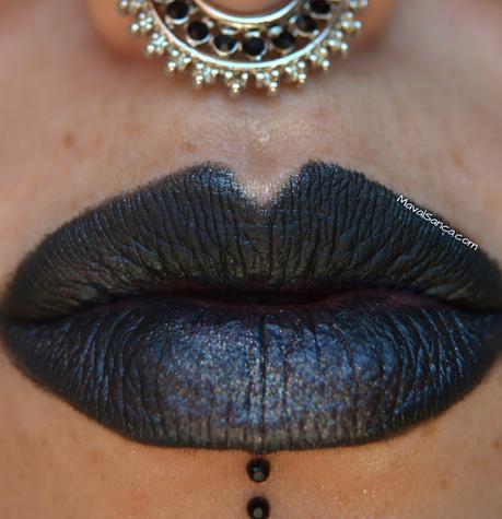 My Lippies: Black Glitter Lips // Morritos: Negro Brillante