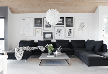 sofas nordicos sofas grises blancos negros Muebles de diseño estilo y diseño nórdico escandinavo estilo nórdico estilo moderno estilo contemporáneo Diseño de interiores decoración interiores decoración de salones 