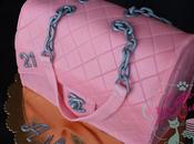 Tarta fondant bolso para