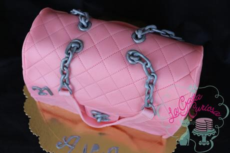 TARTA FONDANT BOLSO PARA ANA