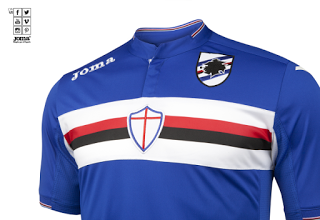 La nueva camiseta de la Sampdoria incluye un cántico para la afición