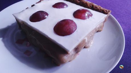 Tarta de yogur con caramelo