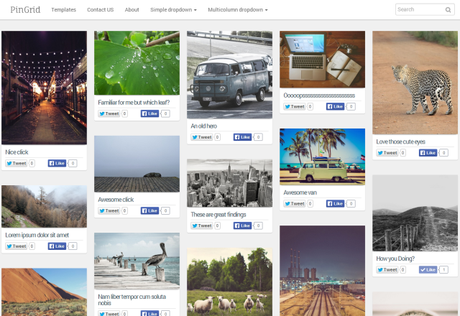 10 Plantillas responsive gratuitas estilo Pinterest para Blogger 10 Plantillas responsive gratuitas estilo Pinterest para Blogger