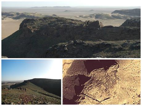 Restos de una kasbah en las montañas Tidri. Valle del Draa (Marruecos)