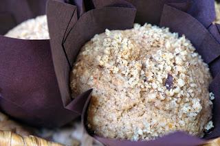 Magdalenas integrales con nueces y lino