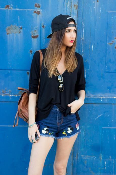 Mickey Mouse Shorts sporty chic