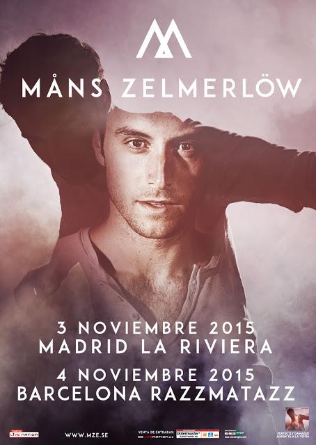 MÅNS ZELMERLÖW, GANADOR DE EUROVISIÓN 2015, ACTUARÁ EN MADRID Y BARCELONA EL PRÓXIMO OTOÑO.