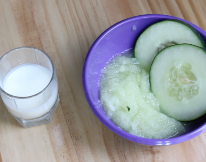 Mascarilla refrescante e hidratante para el verano.