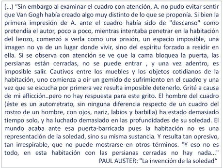 TRAS LA HUELLA DE VAN GOGH EN EL ARTE Y EN LA LITERATURA