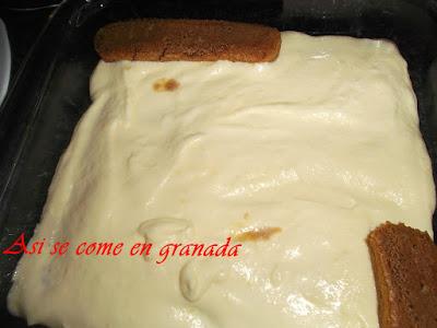 Tiramisú descafeinado