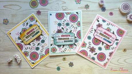 Scrapbooking: Tarjeta con flores