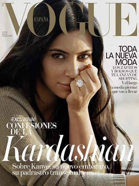 Kim Kardashian posa sin maquillaje para Vogue en nuestro país