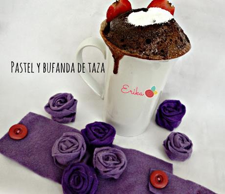 Porta taza de Origami y Mug Cake de Vainilla