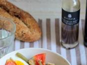 Ensalada judías verdes, bonito norte huevo. Receta ligera