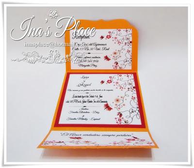 Summer Color Trends - Wedding Invitations - Orange - Tangerine & Classic Blue.